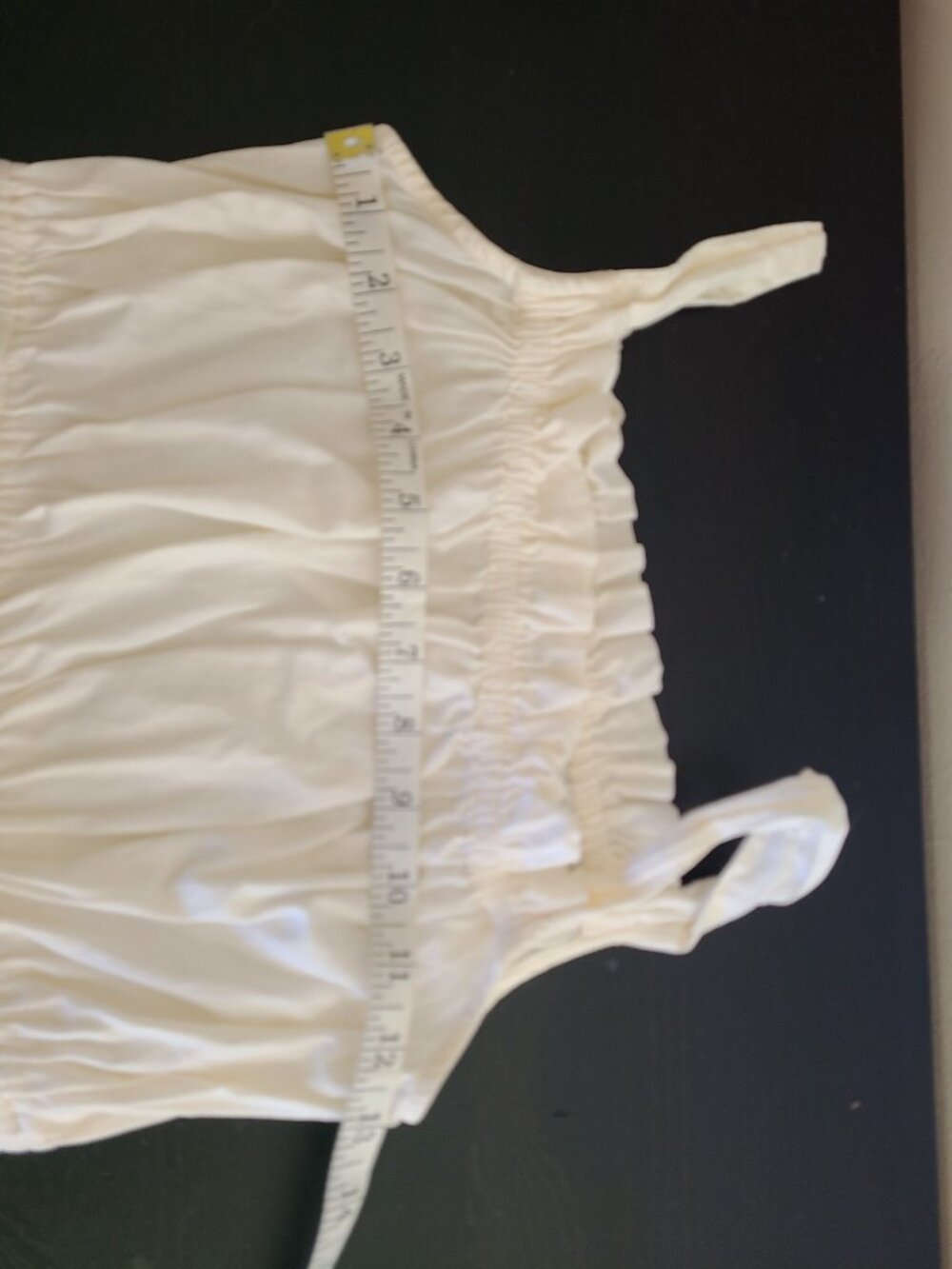 KAREN MILLEN Cotton Tiered Strappy Maxi Dress Cream Cotton Size US 2 - Picture 4 of 8